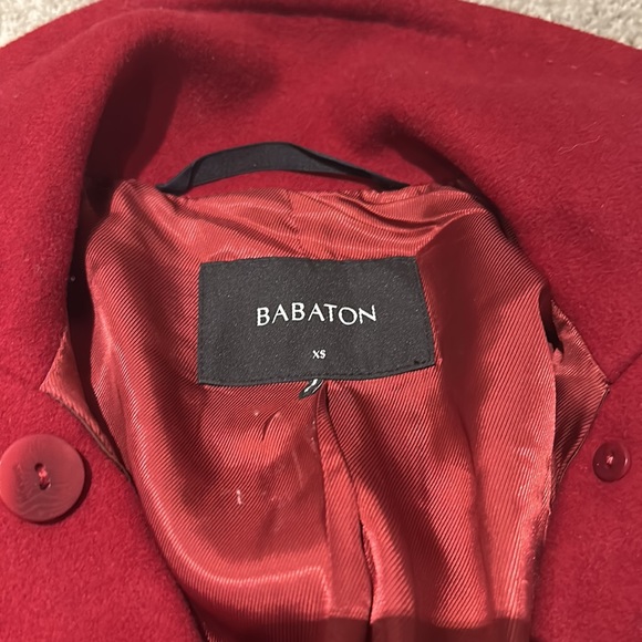 Gorgeous Red Babaton pea coat - Picture 2 of 4
